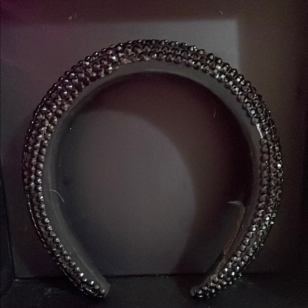 Black Rhinestone Hair Accessory